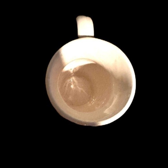 Vintage M Stamped Stoneware Blue & White Equestrian Horse Mug - Picture 5 of 10